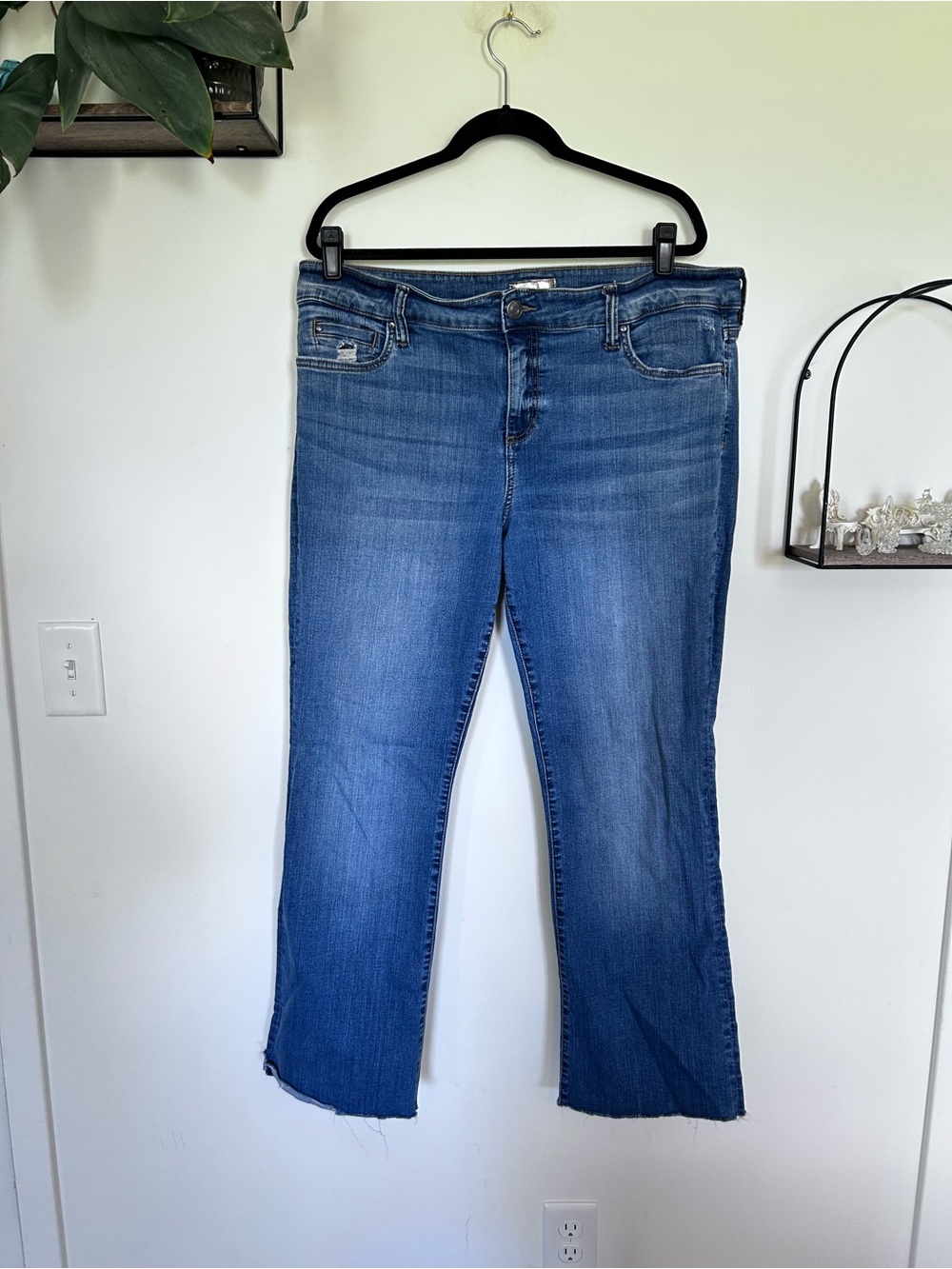Kut from the Kloth Natalie Bootcut Denim Blue Jeans Plus Size 18